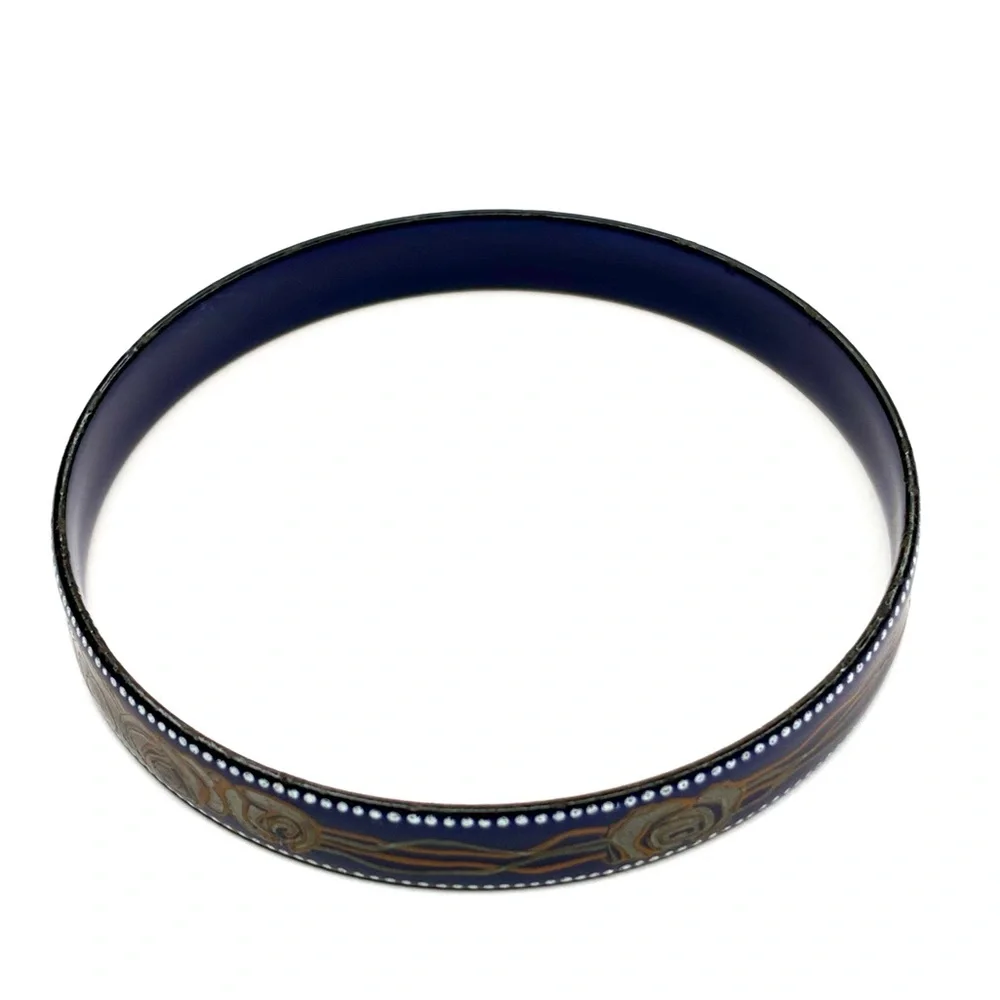 Michaela Frey Vintage Enamel Bangle Bracelet - Picture 5 of 7